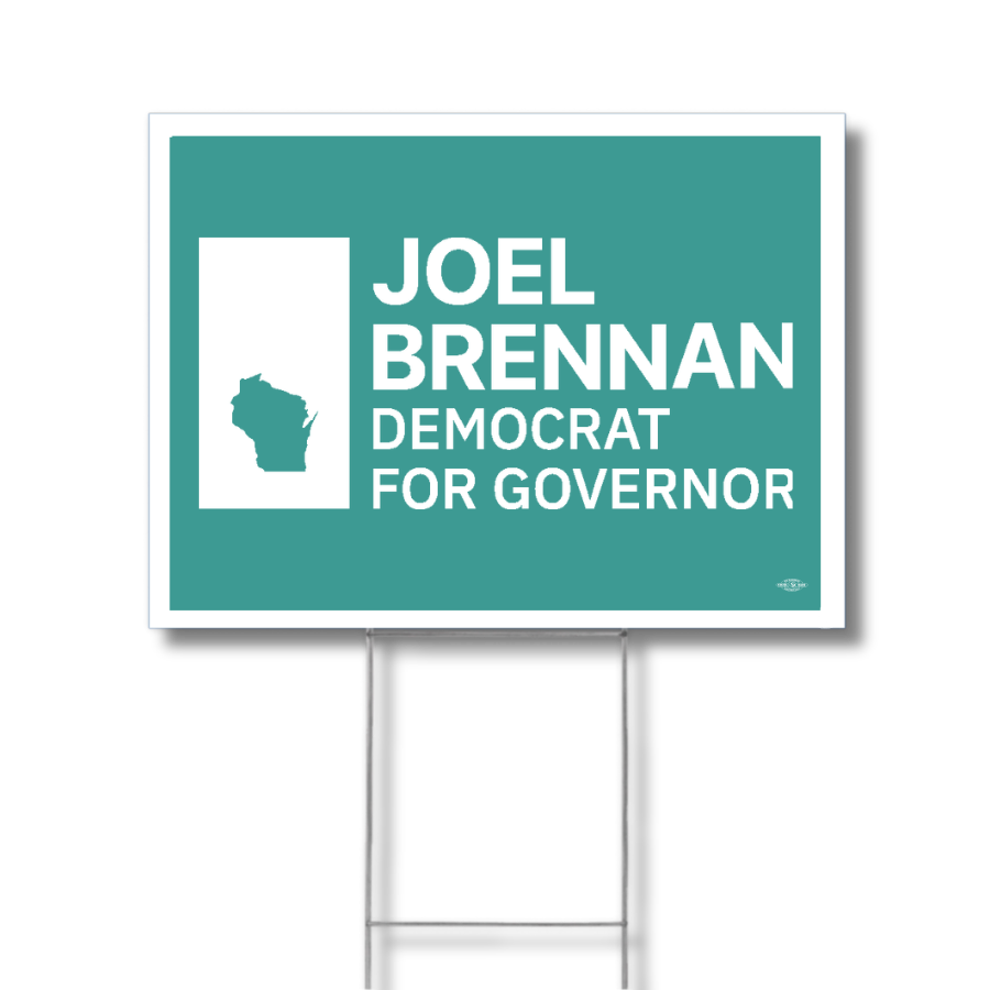 Joel Brennan Logo Yard Sign